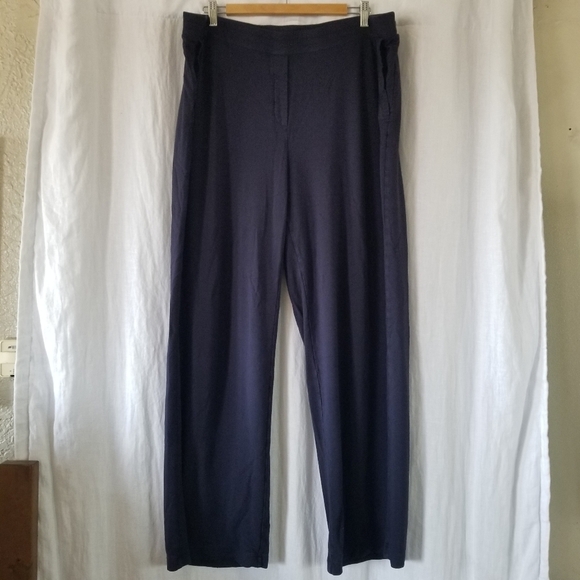 Pure Jill | Eco-Terry Wide-Leg Pants - Picture 1 of 9